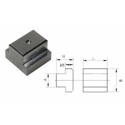 Aluminiowa nakrętka do rowków teowych dla szczelin 10mm Aluminiowa nakrętka do rowków teowych dla szczelin 10mm