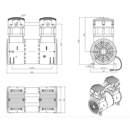 Pompa membranowa KMP 16 Pompa membranowa KMP 16